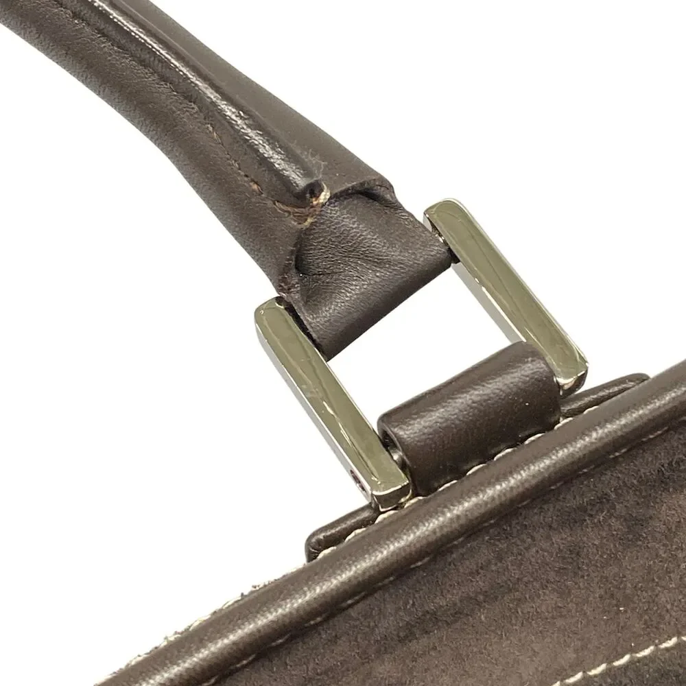 Loewe Amazona 36 Handbag Suede Leather